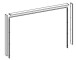 Passepartout >LINEA< in Bartex Eiche / Graphit - 280x215x18cm (BxHxT)