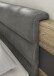 Bettanlage >LINEA< in Bartex Eiche / Graphit - 296x97x210cm (BxHxT)