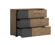 Schubkastenkommode >LINEA< 3 Schubladen, Bartex...