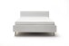 Polsterbett >Lotte mit BK< Liegefläche 180x200 cm, hellgrau, Stellmaß: 201x105x222cm (BxHxT)