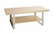 Couchtisch >25799< in eiche Dekor / Metall - 120x45x60cm (BxHxT)