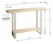 Konsole >37701< in eiche Dekor / Metall - 120x82x30cm (BxHxT)
