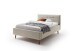 Stauraumbett >Lotte mit BK< Liegefläche 140x200cm, beige, Stellmaß: 161x105x222cm (BxHxT)