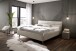 Stauraumbett >Lotte mit BK< Liegefläche 160x200cm, beige, Stellmaß: 181x105x222cm (BxHxT)