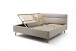 Stauraumbett >Lotte mit BK< Liegefläche 160x200cm, beige, Stellmaß: 181x105x222cm (BxHxT)