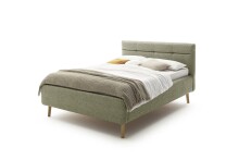 Stauraumbett >Lotte mit BK< Liegefläche 140x200cm, grün, Stellmaß: 161x105x222cm (BxHxT)