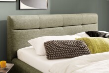 Stauraumbett >Lotte mit BK< Liegefläche 160x200cm, grün, Stellmaß: 181x105x222cm (BxHxT)