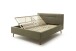 Stauraumbett >Lotte mit BK< Liegefläche 160x200cm, grün, Stellmaß: 181x105x222cm (BxHxT)