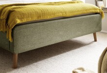 Stauraumbett >Lotte mit BK< Liegefläche 180x200cm, grün, Stellmaß: 201x105x222cm (BxHxT)