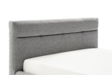 Stauraumbett >Lotte mit BK< Liegefläche 140x200cm, grau, Stellmaß: 161x105x222cm (BxHxT)