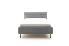 Stauraumbett >Lotte mit BK< Liegefläche 140x200cm, grau, Stellmaß: 161x105x222cm (BxHxT)