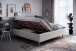 Stauraumbett >Lotte mit BK< Liegefläche 160x200cm, grau, Stellmaß: 181x105x222cm (BxHxT)