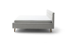 Stauraumbett >Lotte mit BK< Liegefläche 180x200cm, grau, Stellmaß: 201x105x222cm (BxHxT)