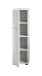 Stauraumschrank >Ice< in Weiß / Weiß Hochglanz - 30x106x30cm (BxHxT)