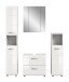 Badezimmer-Set >Ice< in Weiß / Weiß Hochglanz - 150x185x30cm (BxHxT)
