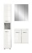 Badezimmer-Set >Ice< in Weiß / Weiß Hochglanz - 105x185x46cm (BxHxT)