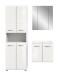 Badezimmer-Set >Ice< in Weiß / Weiß Hochglanz - 135x185x46cm (BxHxT)