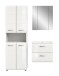 Badezimmer-Set >Ice< in Weiß / Weiß Hochglanz - 135x185x46cm (BxHxT)