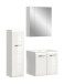 Badezimmer-Set >Ice< in Weiß / Weiß Hochglanz - 105x185x46cm (BxHxT)