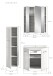 Badezimmer-Set >Ice< in Weiß / Weiß Hochglanz - 105x185x46cm (BxHxT)