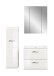 Badezimmer-Set >Ice< in Weiß / Weiß Hochglanz - 105x185x46cm (BxHxT)