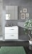 Badezimmer-Set >Ice< in Weiß / Weiß Hochglanz - 60x185x46cm (BxHxT)