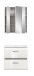 Badezimmer-Set >Ice< in Weiß / Weiß Hochglanz - 60x185x46cm (BxHxT)