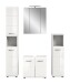 Badezimmer-Set >Ice< in Weiß / Weiß Hochglanz - 150x185x30cm (BxHxT)