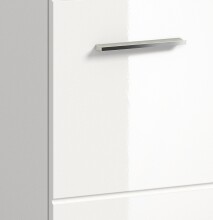 Badezimmer-Set >Ice< in Weiß / Weiß Hochglanz - 135x185x46cm (BxHxT)