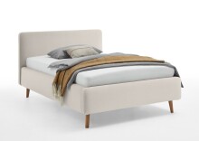 Polsterbett >Mattis< Liegefläche 120x200cm, Nordic Ivory, Stellmaß: 141x105x218cm (BxHxT)