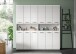 Badezimmer-Set >Ice< in Weiß / Weiß Hochglanz - 180x185x30cm (BxHxT)