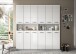 Badezimmer-Set >Ice< in Weiß / Weiß Hochglanz - 180x185x30cm (BxHxT)