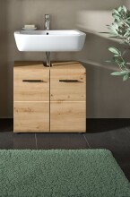 Waschbeckenunterschrank >Ice< in artisan oak - 60x54x30cm (BxHxT)