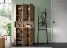 Stauraumschrank >Ice< in artisan oak - 90x185x30cm (BxHxT)