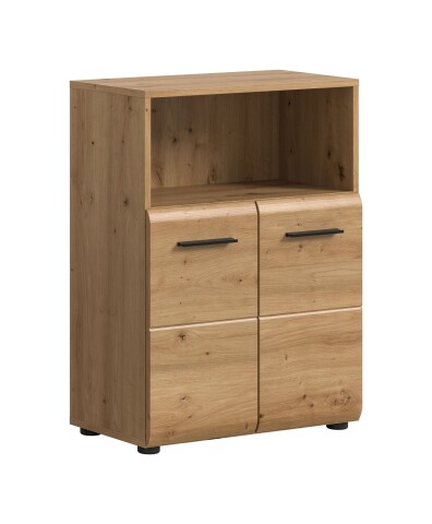 Hochschrank >Ice< in artisan oak - 60x80x30cm (BxHxT)