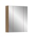 Badezimmerspiegelschrank >Ice< in artisan oak - 60x70x18cm (BxHxT)