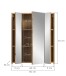 Badezimmerspiegelschrank >Ice< in artisan oak - 60x70x18cm (BxHxT)