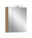 Badezimmerspiegelschrank >Ice< in artisan oak - 60x70x18cm (BxHxT)
