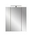 Badezimmerspiegelschrank >Ice< in artisan oak - 60x70x18cm (BxHxT)
