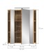 Badezimmerspiegelschrank >Ice< in artisan oak - 60x70x18cm (BxHxT)