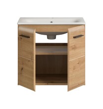 Waschtisch-Set >Ice< in artisan oak - 60x55x46cm (BxHxT)