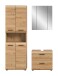 Badezimmer-Set >Ice< in artisan oak - 135x185x30cm (BxHxT)