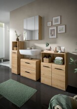 Badezimmer-Set >Ice< in artisan oak - 105x185x30cm (BxHxT)