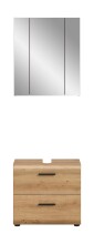 Badezimmer-Set >Ice< in artisan oak - 60x185x30cm (BxHxT)