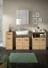 Badezimmer-Set >Ice< in artisan oak - 180x185x30cm (BxHxT)