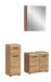 Badezimmer-Set >Ice< in artisan oak - 105x185x30cm (BxHxT)