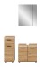 Badezimmer-Set >Ice< in artisan oak - 105x185x30cm (BxHxT)