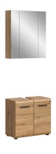 Badezimmer-Set >Ice< in artisan oak - 60x185x30cm (BxHxT)