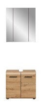 Badezimmer-Set >Ice< in artisan oak - 60x185x30cm (BxHxT)