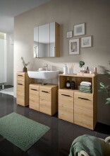 Badezimmer-Set >Ice< in artisan oak - 60x185x30cm (BxHxT)